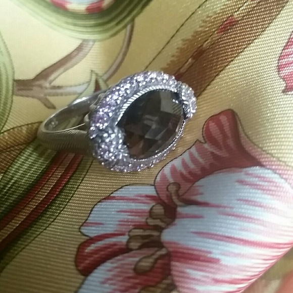 Judith Ripka Smoky Quartz Ring - Picture 7 of 8
